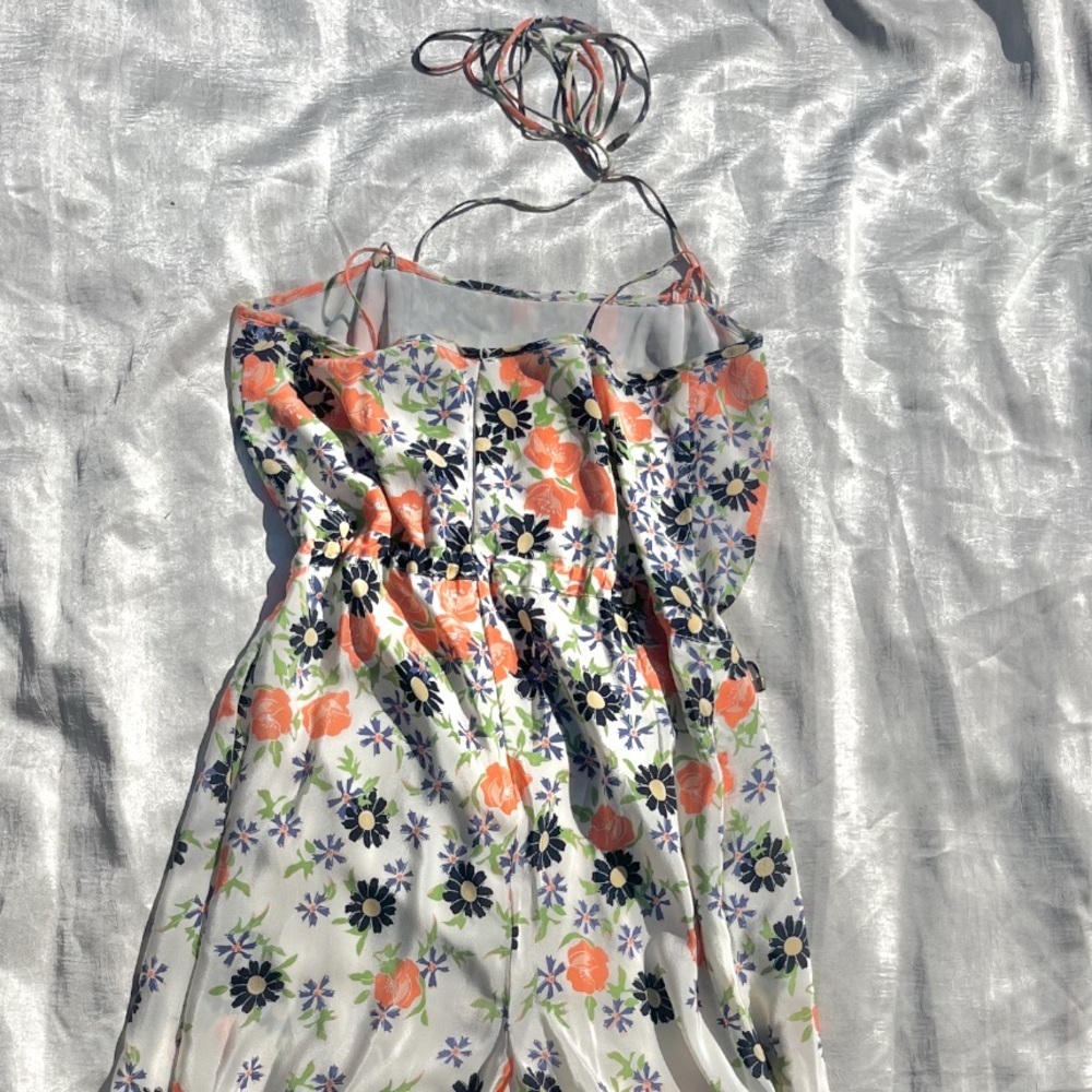 Elevenses 100% Silk Floral Jumpsuit - Picture 4 of 8